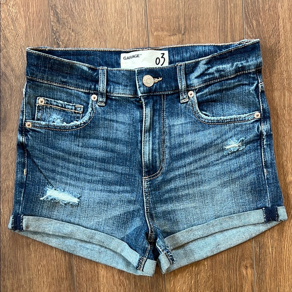 Garage jean shorts